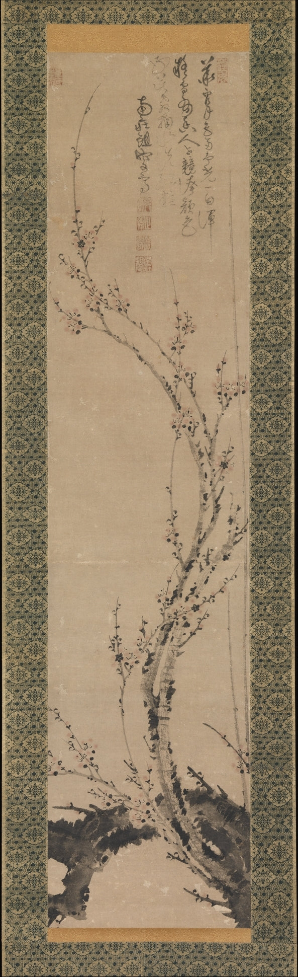 Wintry plum, Ni Jing, 14th century — peinture chinoise
