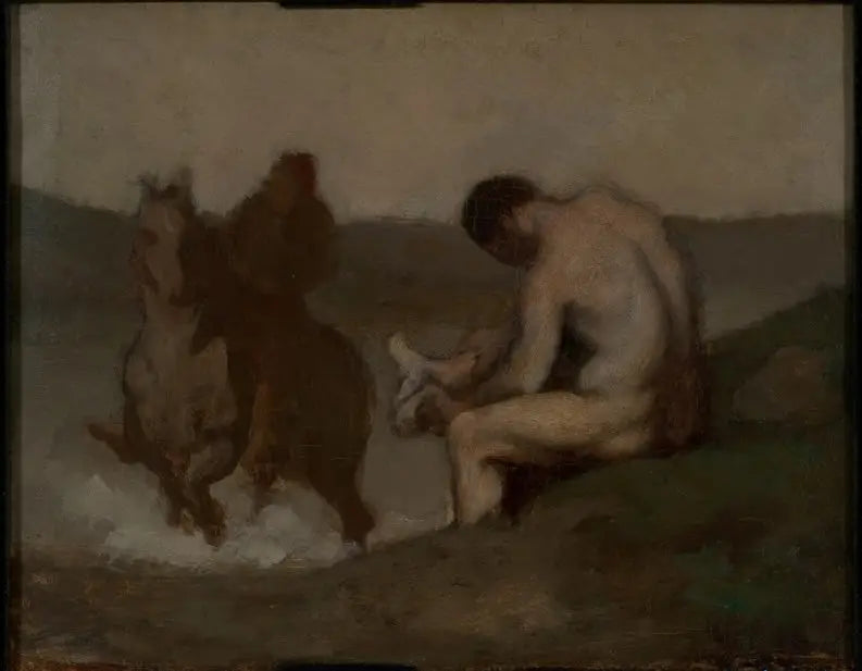 Baignade (L’Abreuvoir) - Honoré Daumier - Alpha Reproduction
