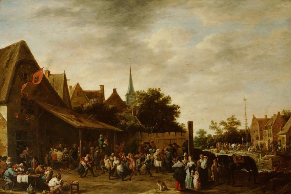 Kermis devant une auberge - David Teniers le Jeune