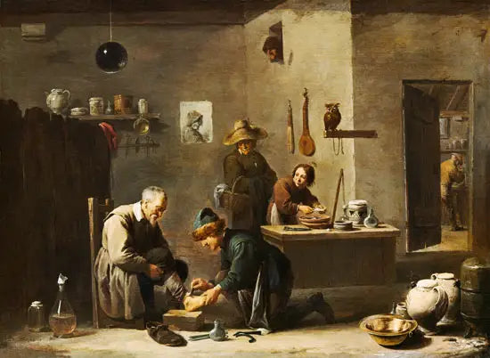 Le médecin du village - David Teniers le Jeune - Alpha Reproduction