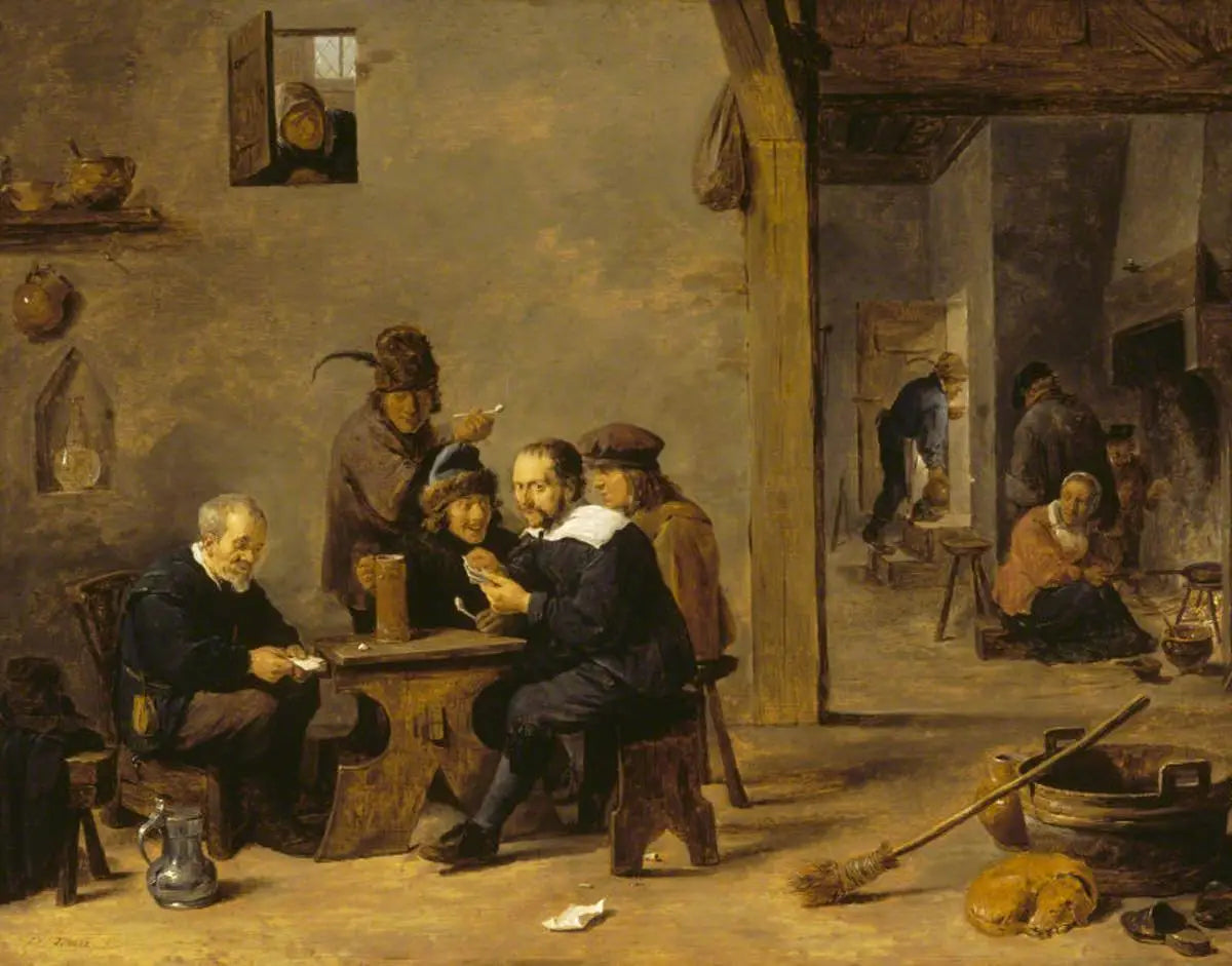 Les joueurs de cartes - David Teniers le Jeune - Alpha Reproduction