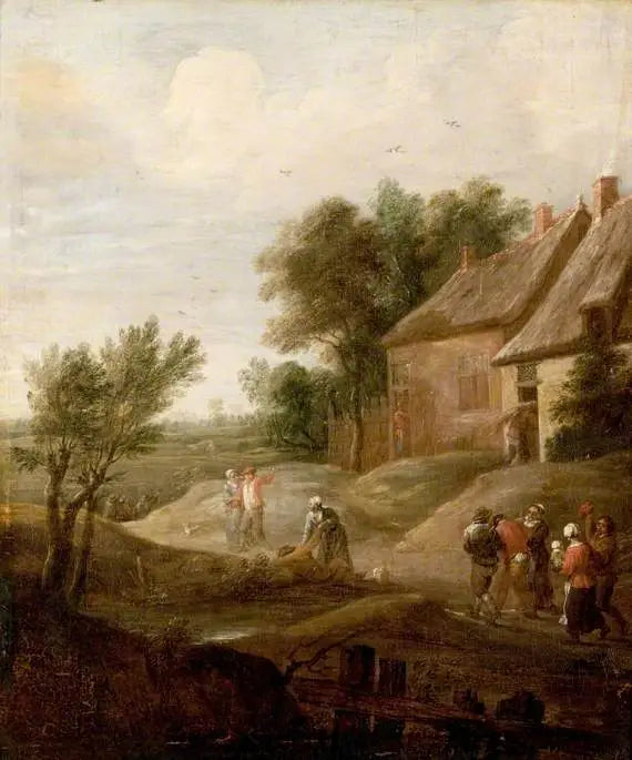 Paysans ivres rentrant chez eux - David Teniers le Jeune - Alpha Reproduction