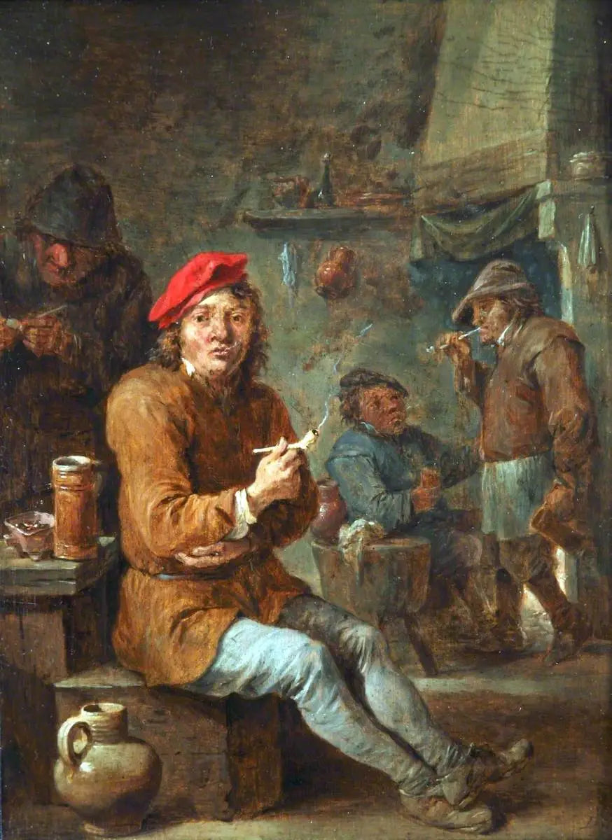 Les rustres fument - David Teniers le Jeune - Alpha Reproduction