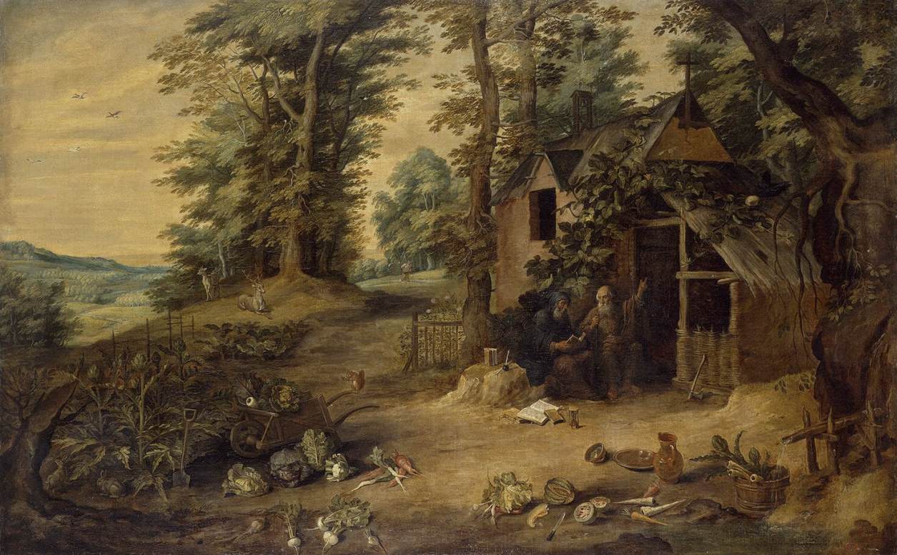 Paysage (Rencontre de saint Antoine et de saint Paul) - David Teniers le Jeune