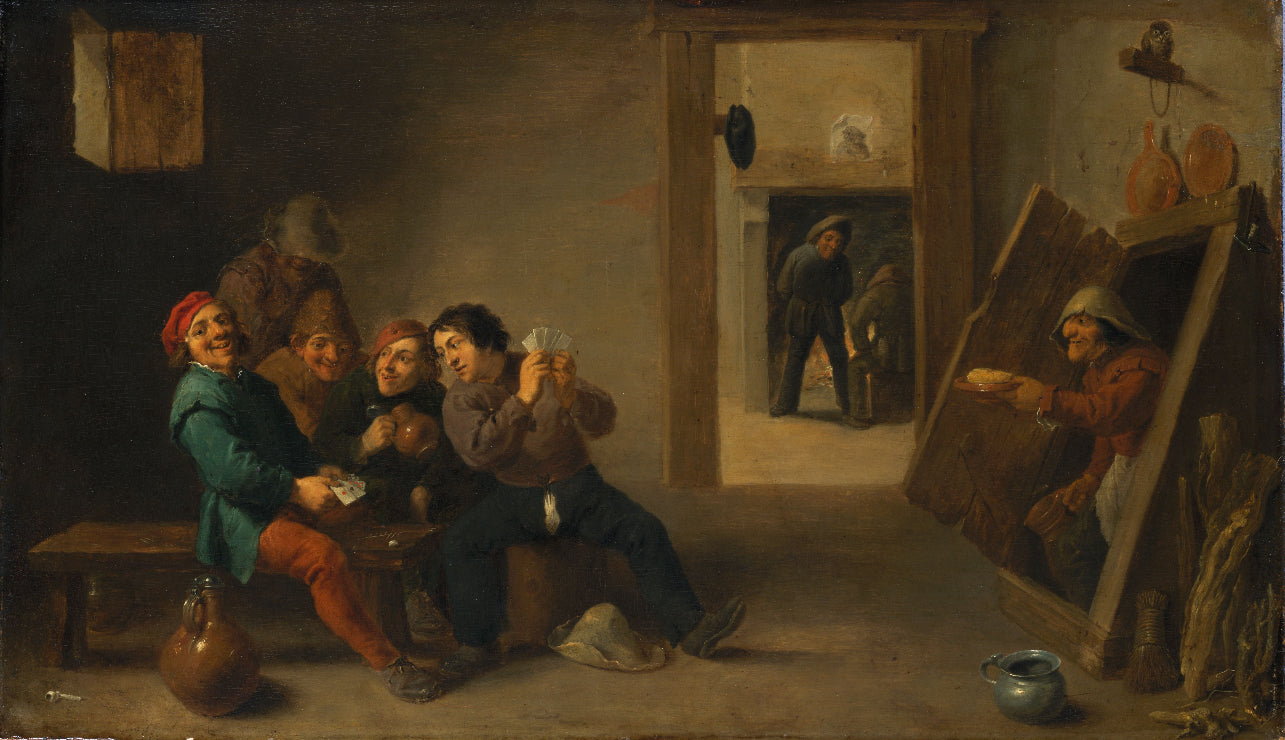 Paysans jouant aux cartes - David Teniers le Jeune