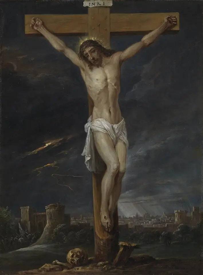Les quinze secrets du rosaire: le Christ en croix - David Teniers le Jeune - Alpha Reproduction