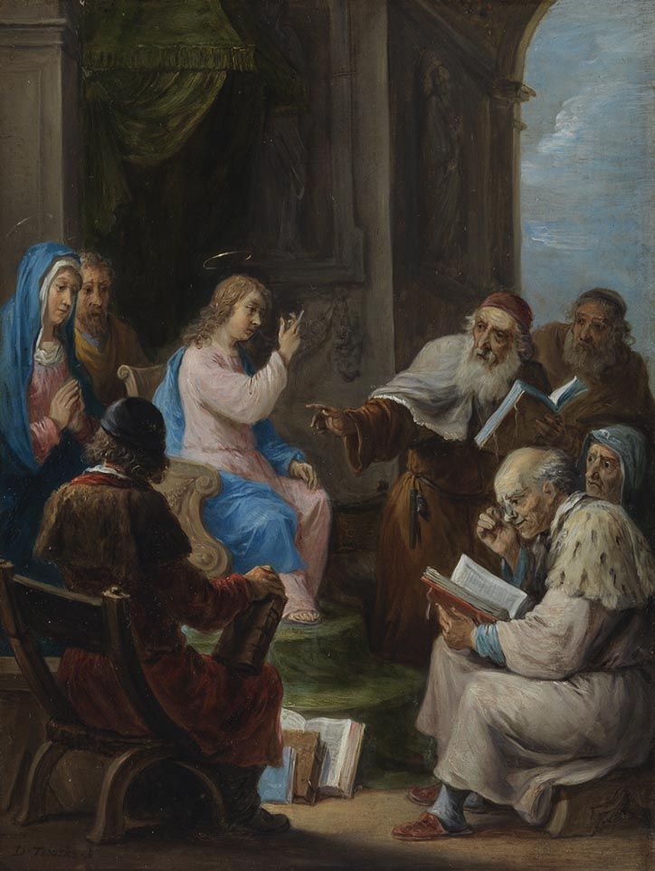 Les quinze secrets du rosaire : le Christ de douze ans parmi les docteurs du temple - David Teniers le Jeune