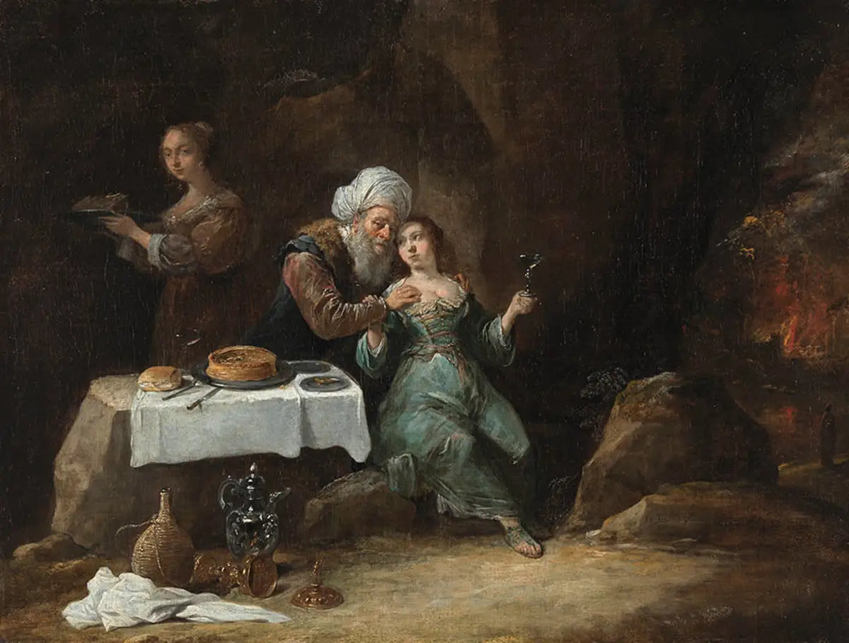Lot enivré par ses filles (Genèse 19:33) - David Teniers le Jeune - Alpha Reproduction