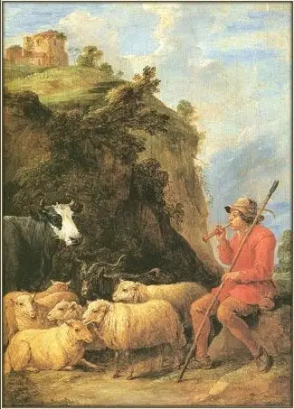 Contenu Le Berger - David Teniers le Jeune - Alpha Reproduction
