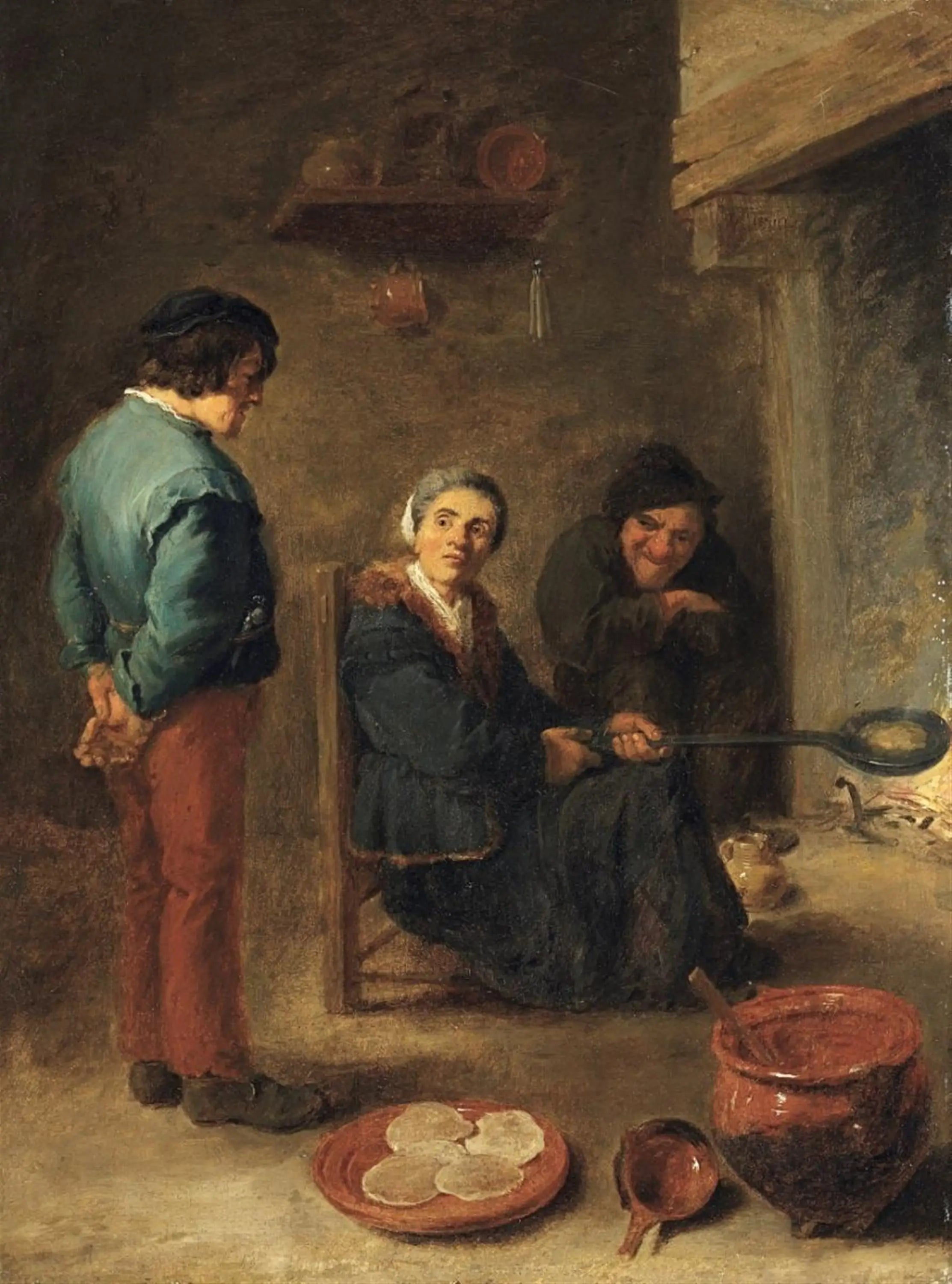 Le boulanger de crêpes - David Teniers le Jeune - Alpha Reproduction