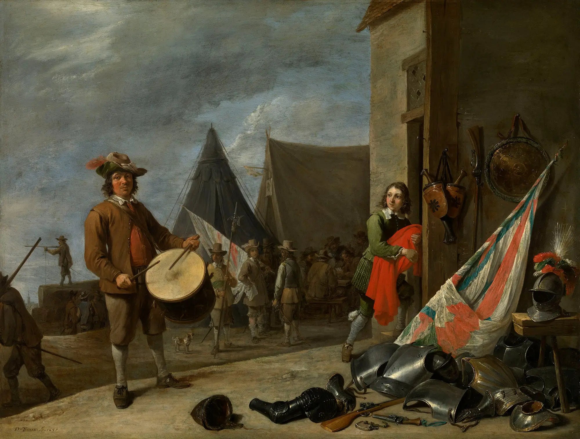 Le batteur - David Teniers le Jeune - Alpha Reproduction