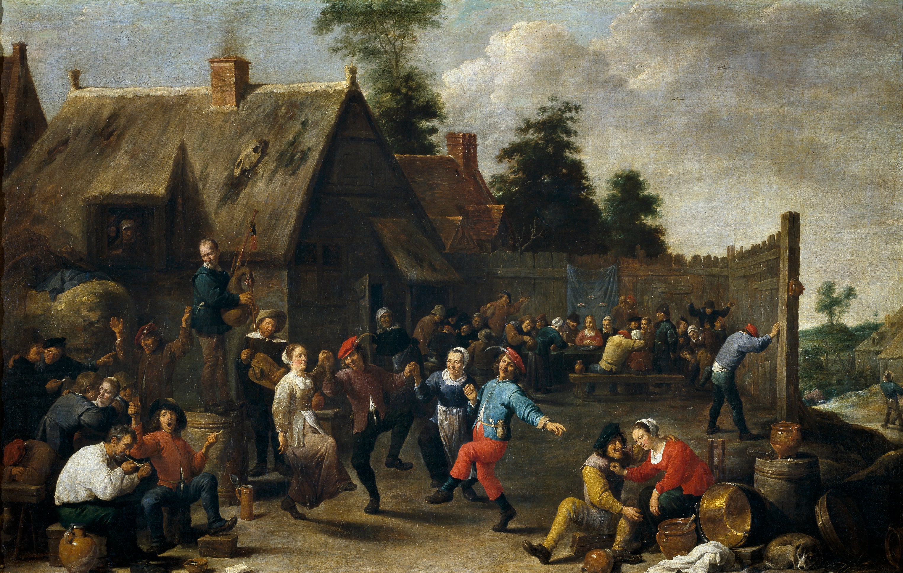 Fête et festin du village - David Teniers le Jeune