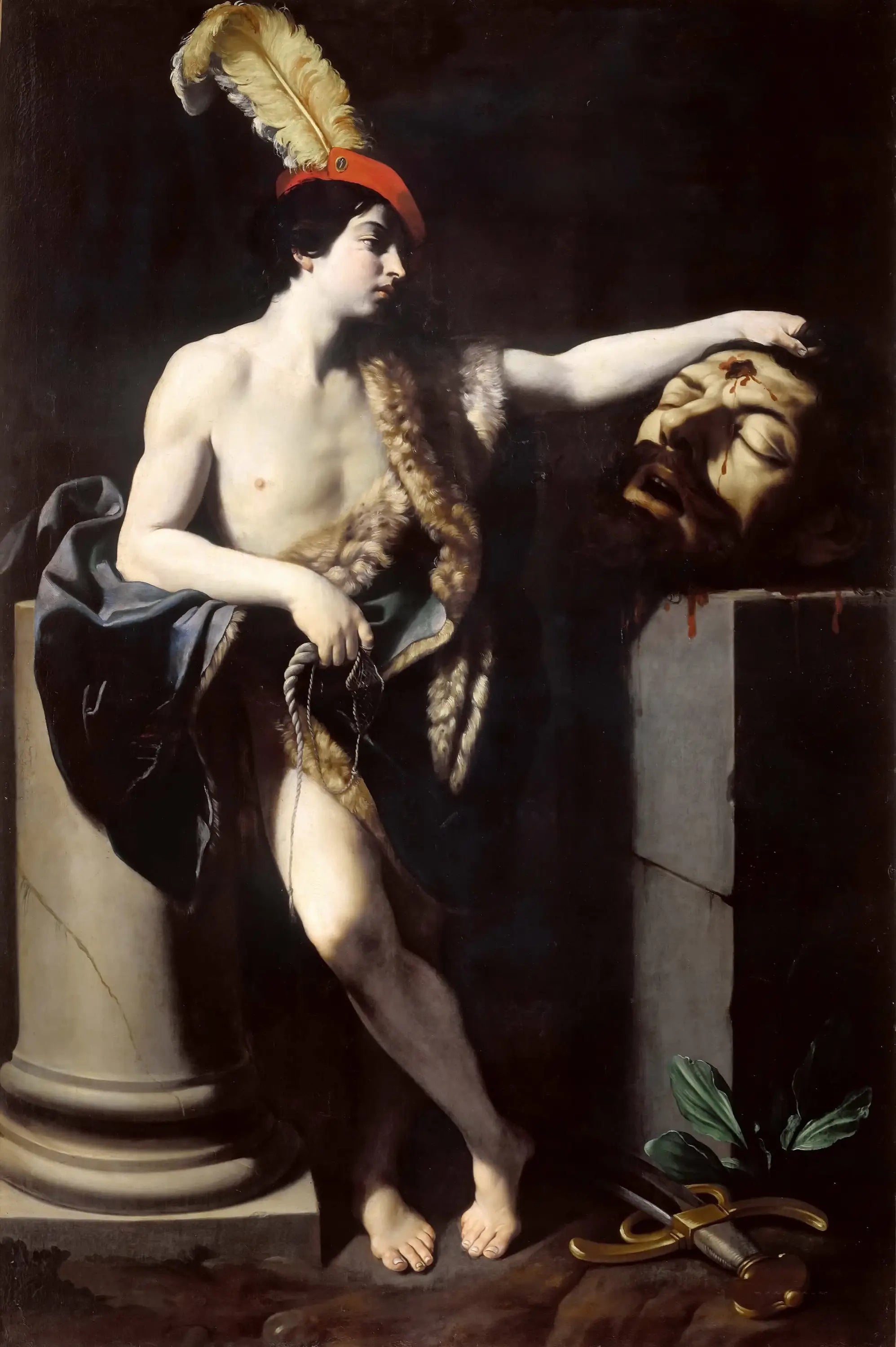 David vainqueur de Goliath. - Guido Reni - Alpha Reproduction
