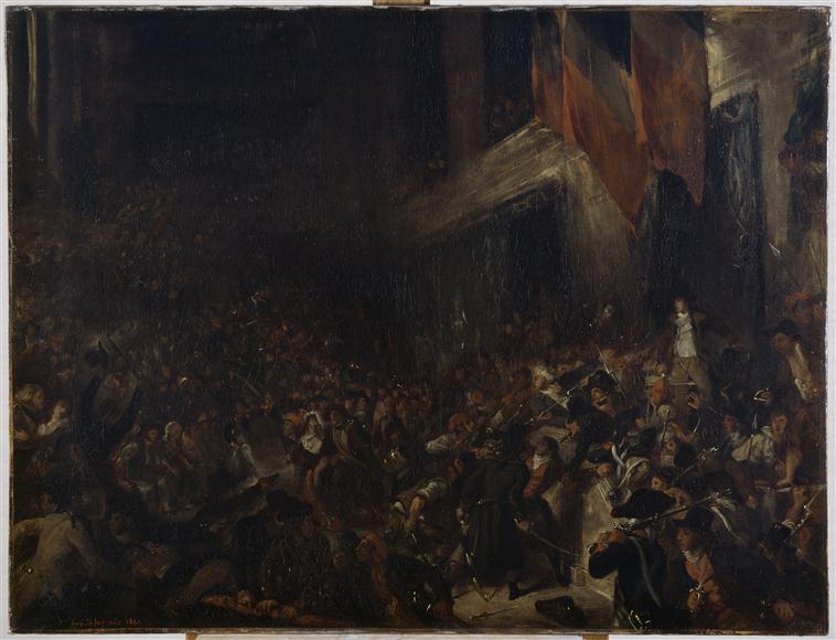 Reproduction du tableau « Boissy d'Anglas à la Convention - Eugène Delacroix » par Alpha Reproduction en peinture à l’huile