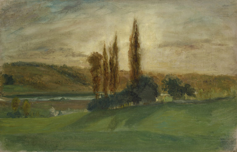 Reproduction du tableau « Soleil couchant à Champrosay - Eugène Delacroix » par Alpha Reproduction en peinture à l’huile