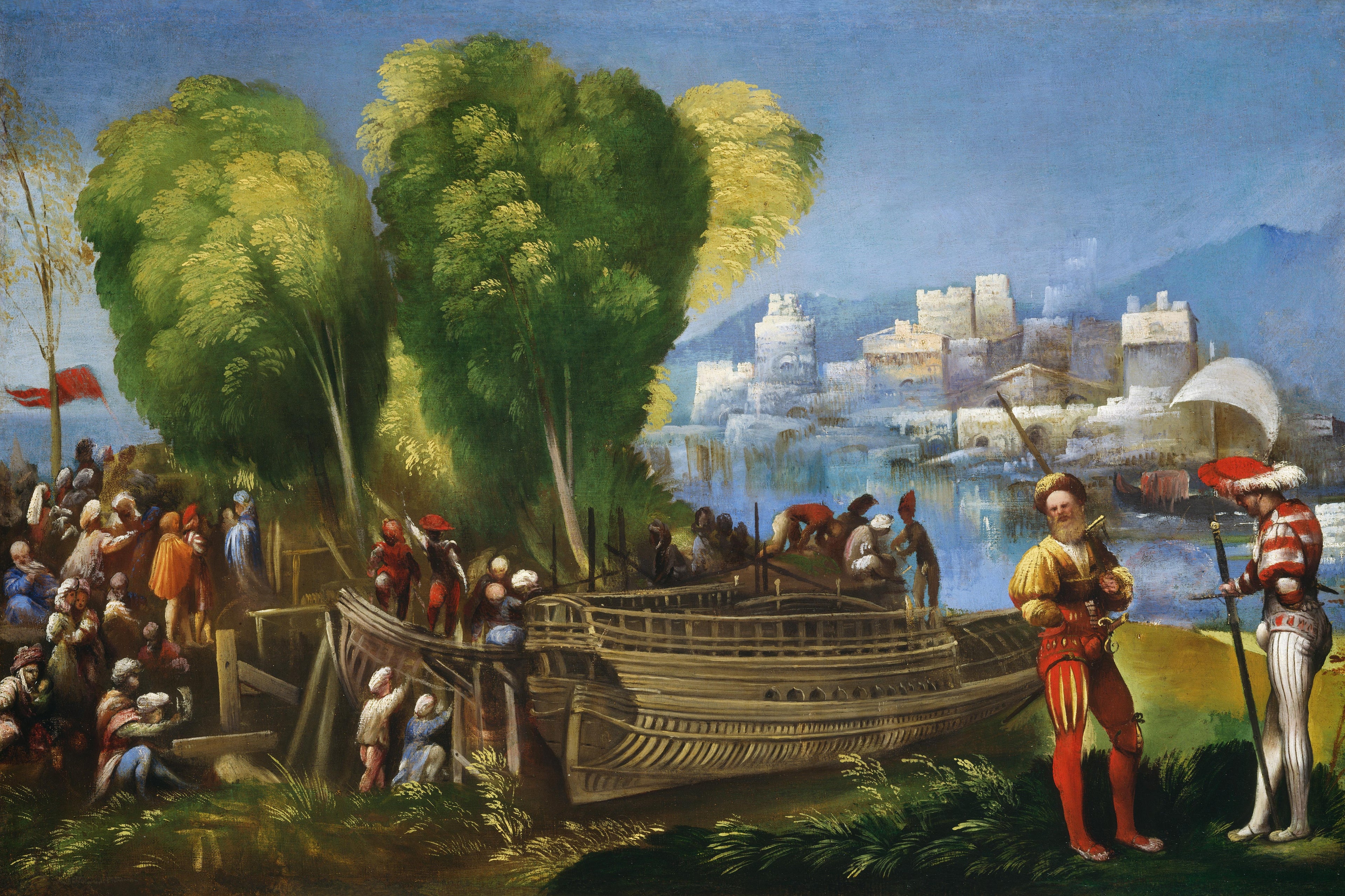 Énée et Achate sur la côte libyenne - Dosso Dossi