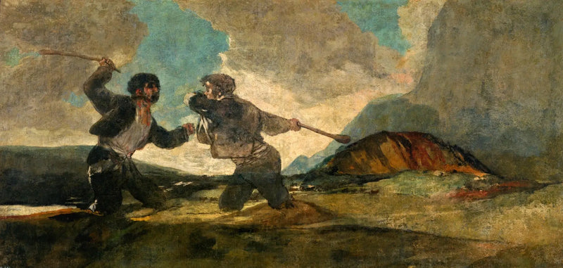 صراع بالعصا - فرانسيسكو دي غويّا