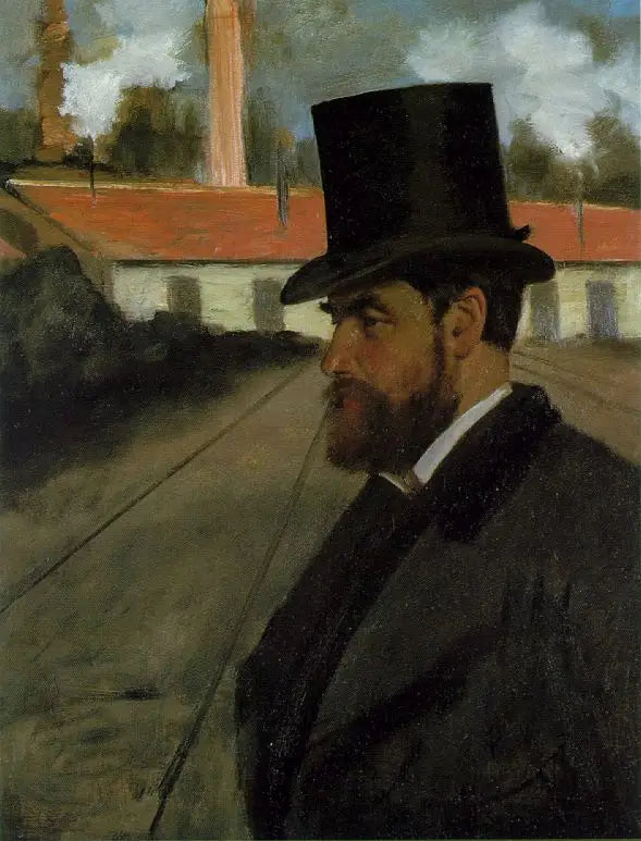 Reproduction du tableau « Henri Rouart devant son usine - Edgar Degas » par Alpha Reproduction en peinture à l’huile