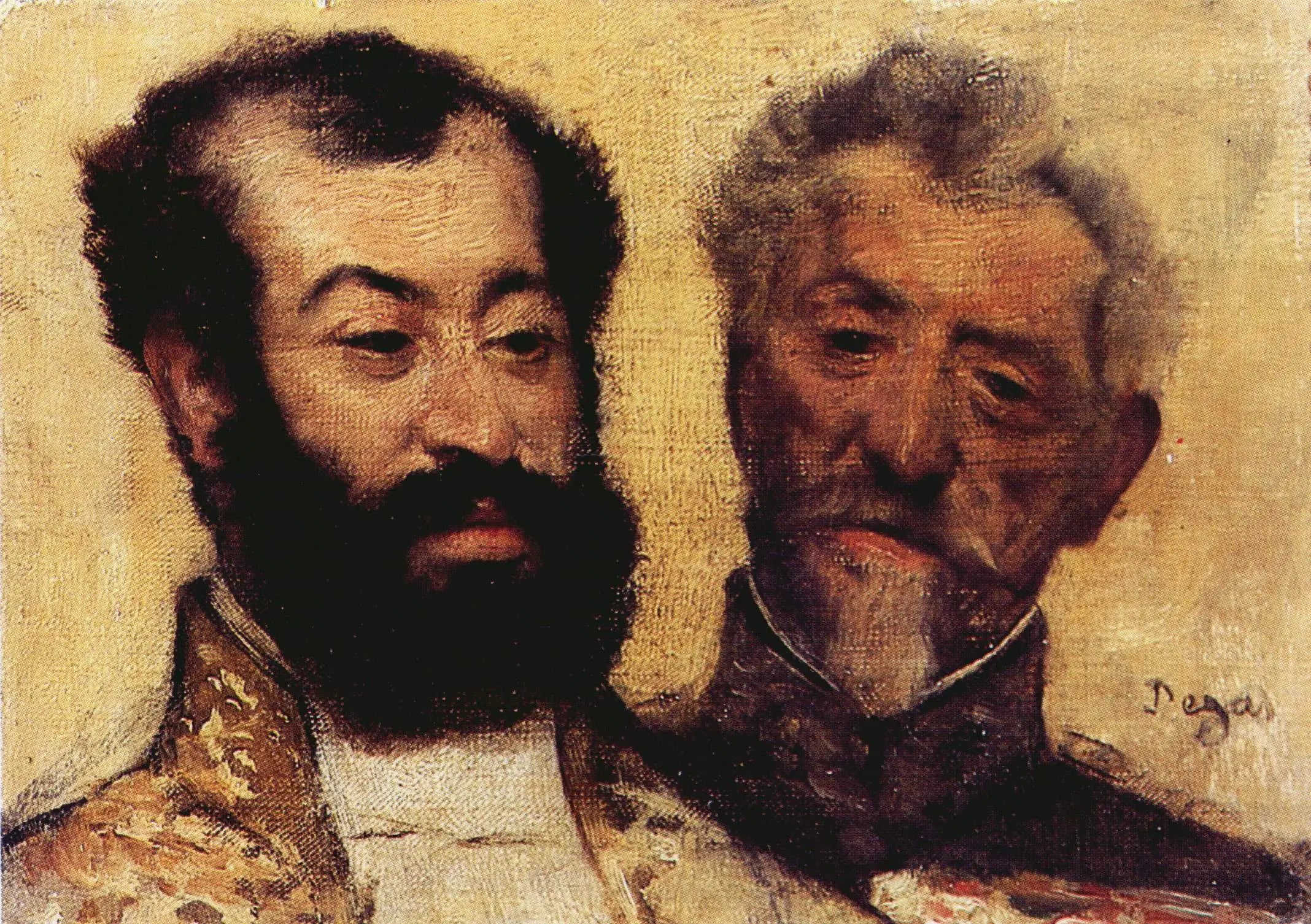 Reproduction du tableau « Le général Mellinet et le grand rabbin Astruc - Edgar Degas » par Alpha Reproduction en peinture à l’huile
