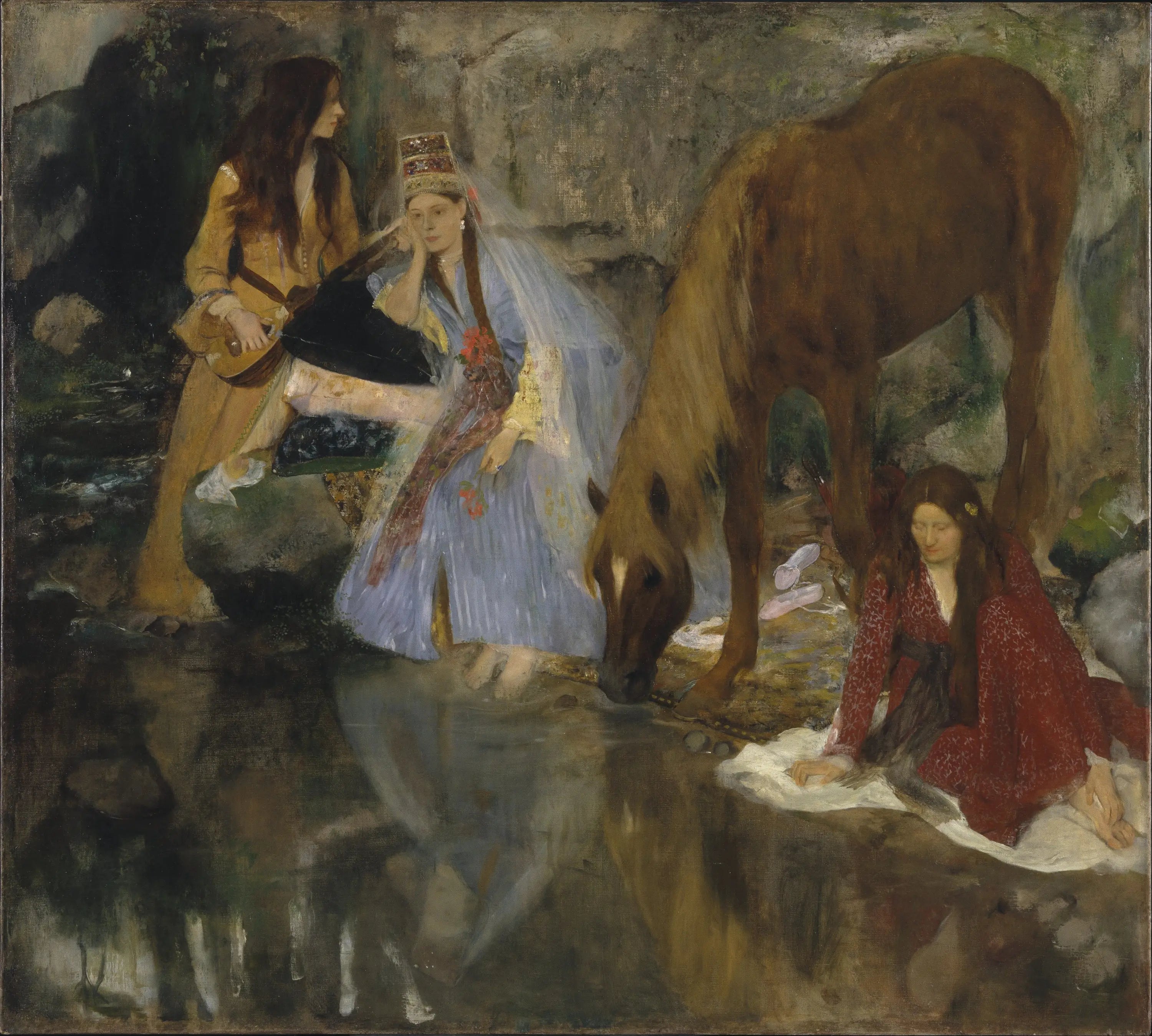 Reproduction du tableau « Portrait de Mlle Fiocre dans le ballet "La Source" - Edgar Degas » par Alpha Reproduction en peinture à l’huile