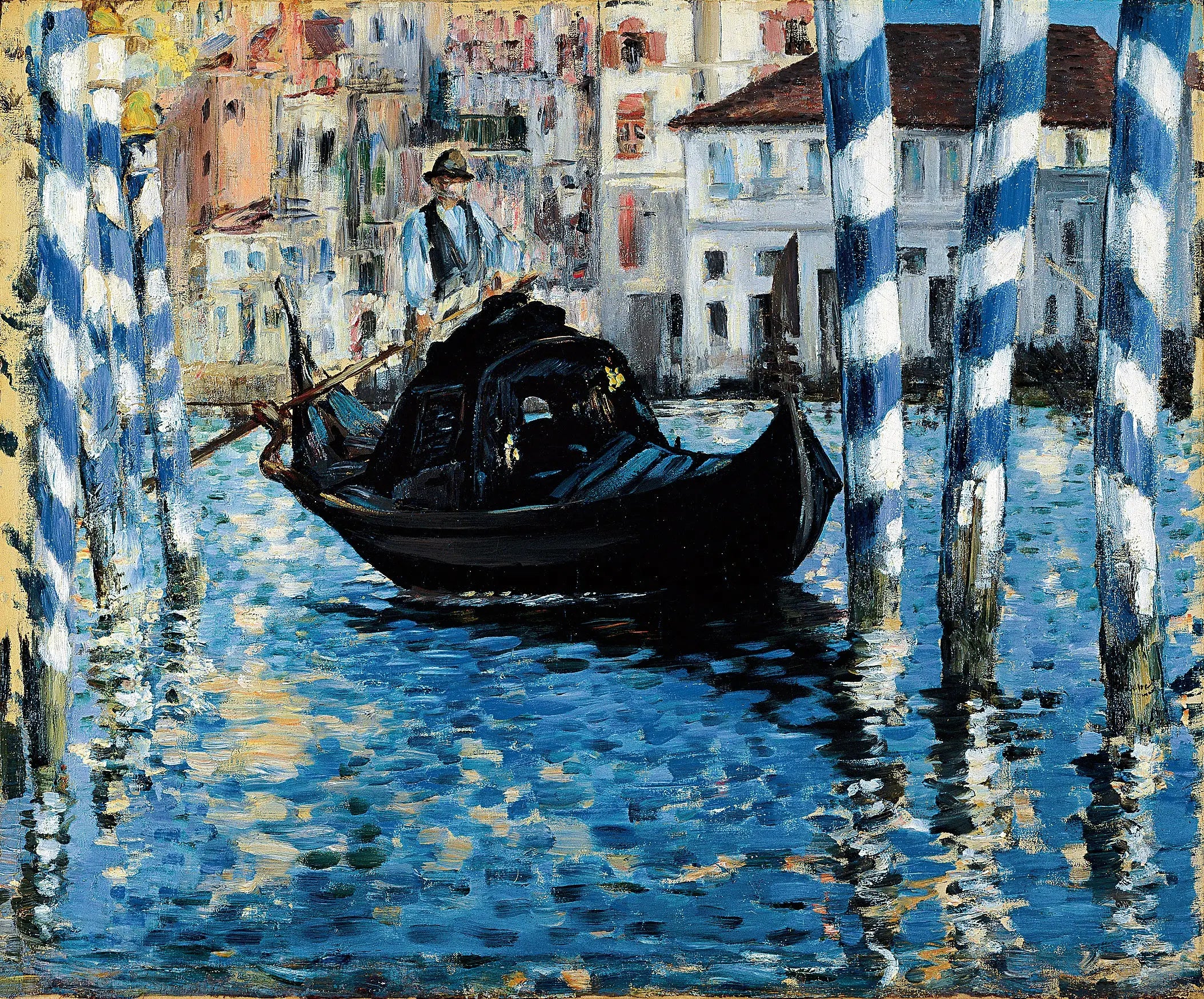 Reproduction du tableau « Le Grand Canal à Venise - Édouard Manet » par Alpha Reproduction en peinture à l’huile