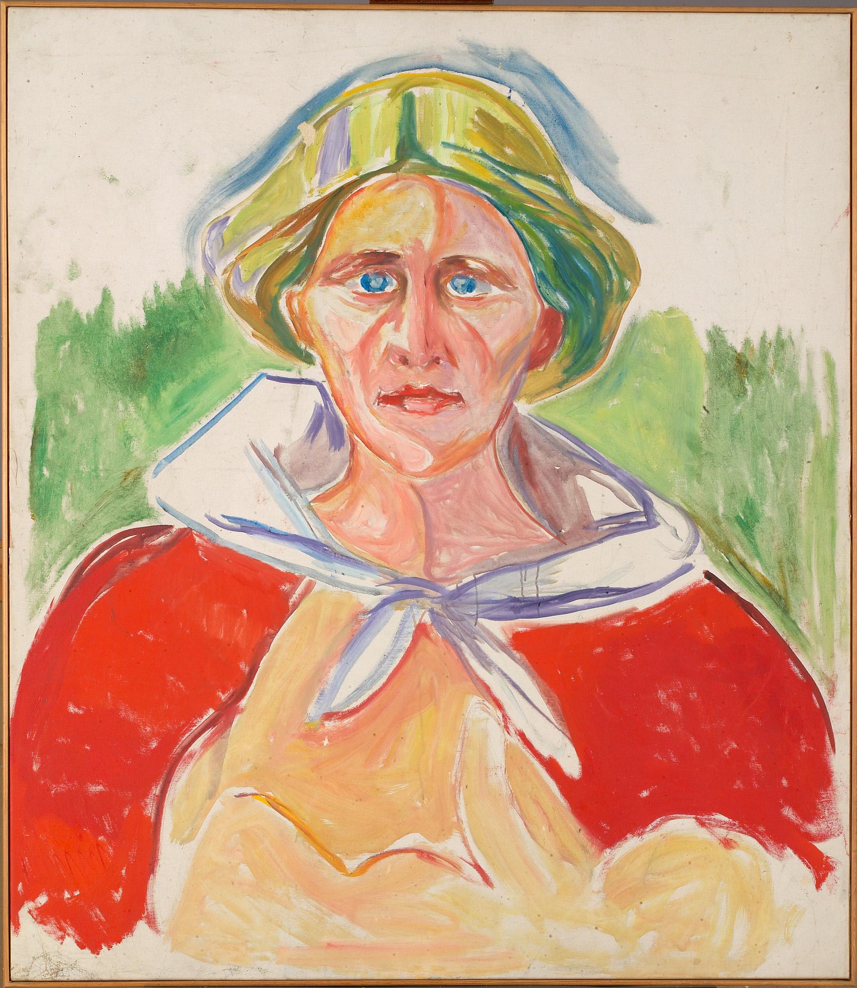 Reproduction du tableau « Alma Mater : étude de portrait - Edvard Munch » par Alpha Reproduction en peinture à l’huile
