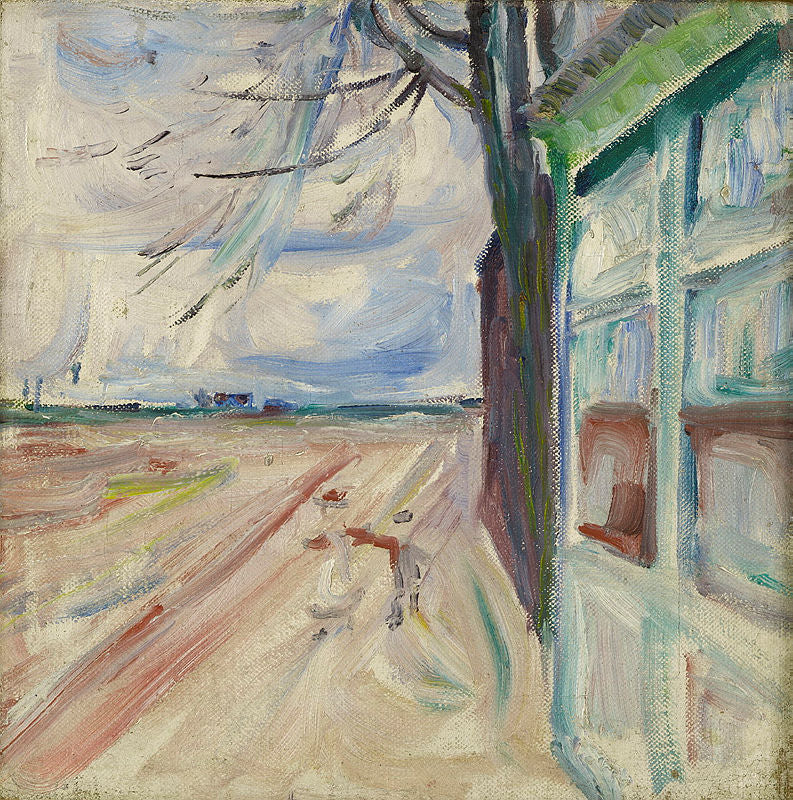 Reproduction du tableau « Am Strom, Warnemünde - Edvard Munch » par Alpha Reproduction en peinture à l’huile