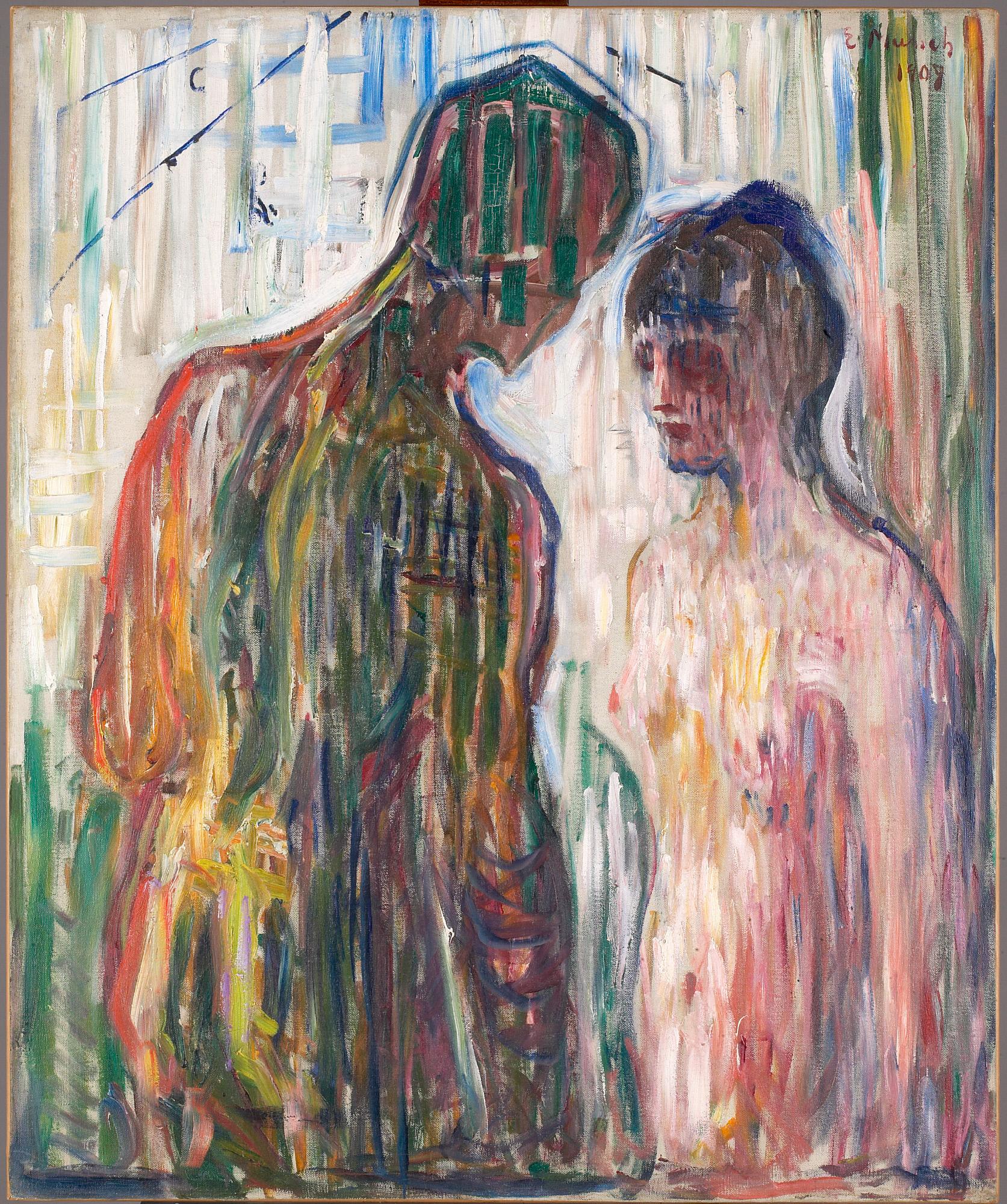 Reproduction du tableau « Éros et Psyché - Edvard Munch » par Alpha Reproduction en peinture à l’huile