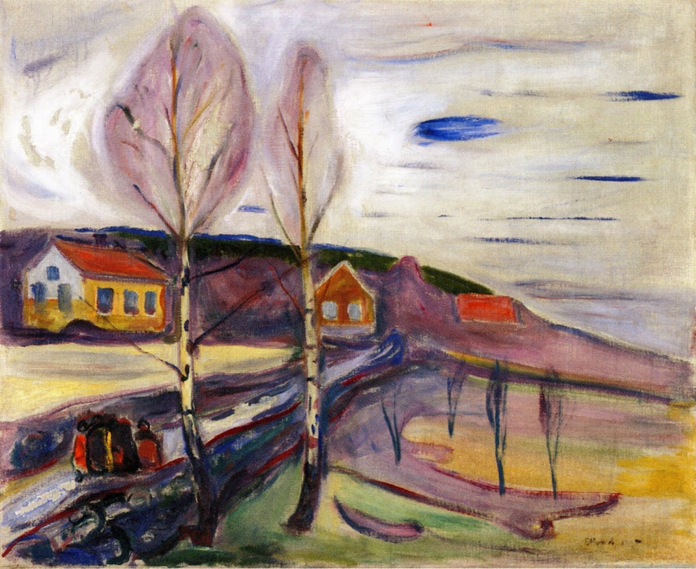 Reproduction du tableau « Début du printemps à Åsgårdstrand - Edvard Munch » par Alpha Reproduction en peinture à l’huile