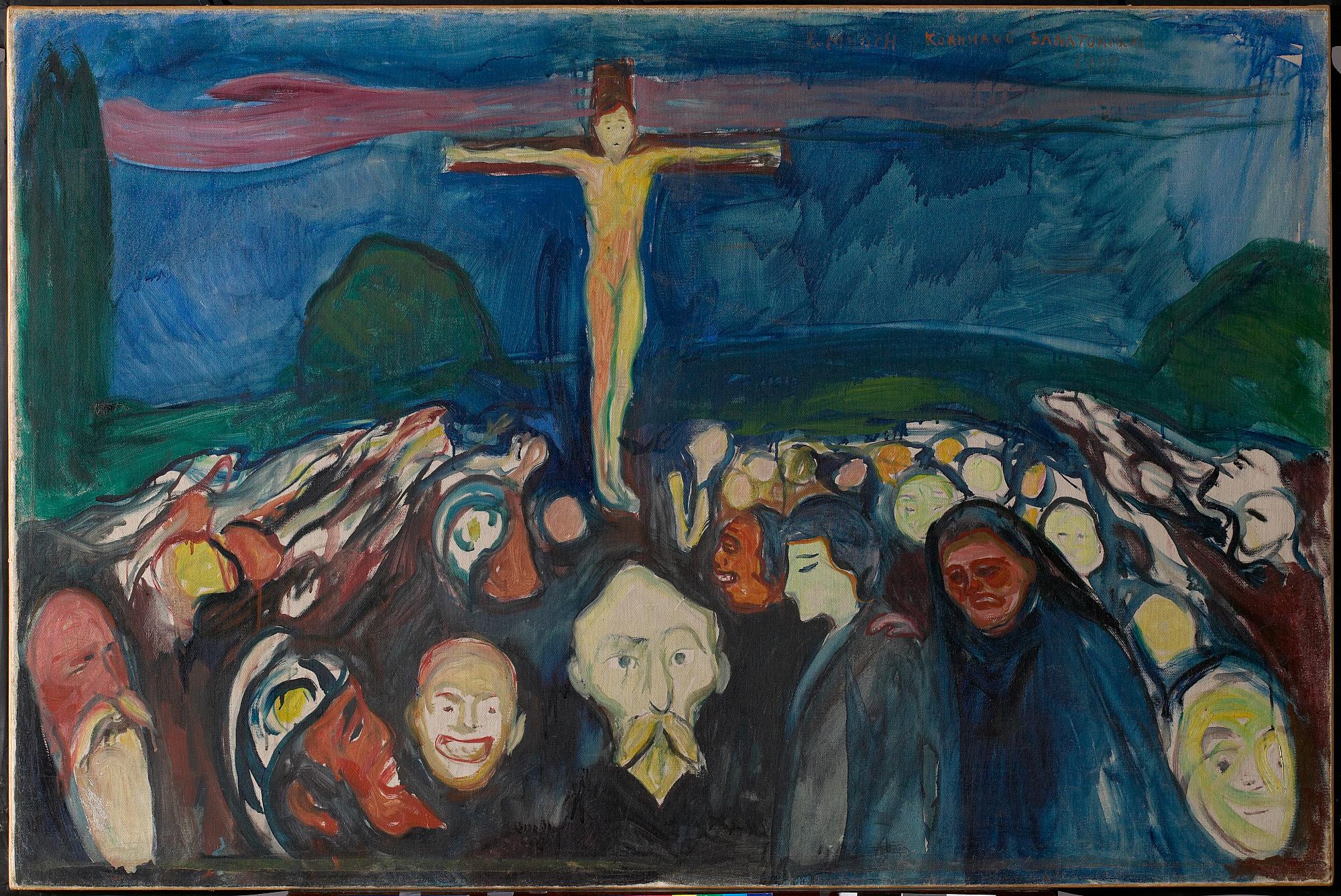 Reproduction du tableau « Golgotha - Edvard Munch » par Alpha Reproduction en peinture à l’huile