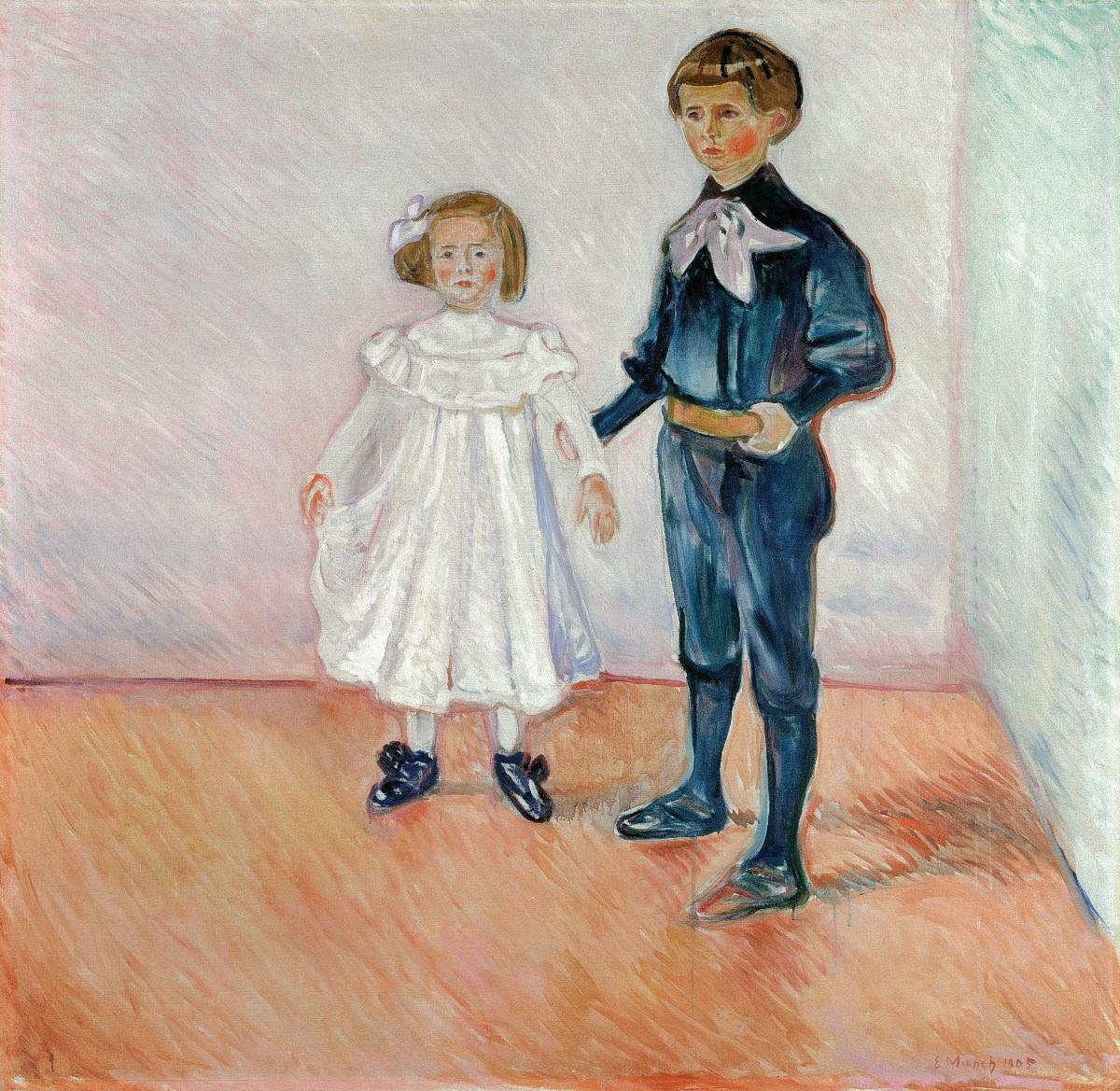 Reproduction du tableau « Les Enfants d'Esche - Edvard Munch » par Alpha Reproduction en peinture à l’huile
