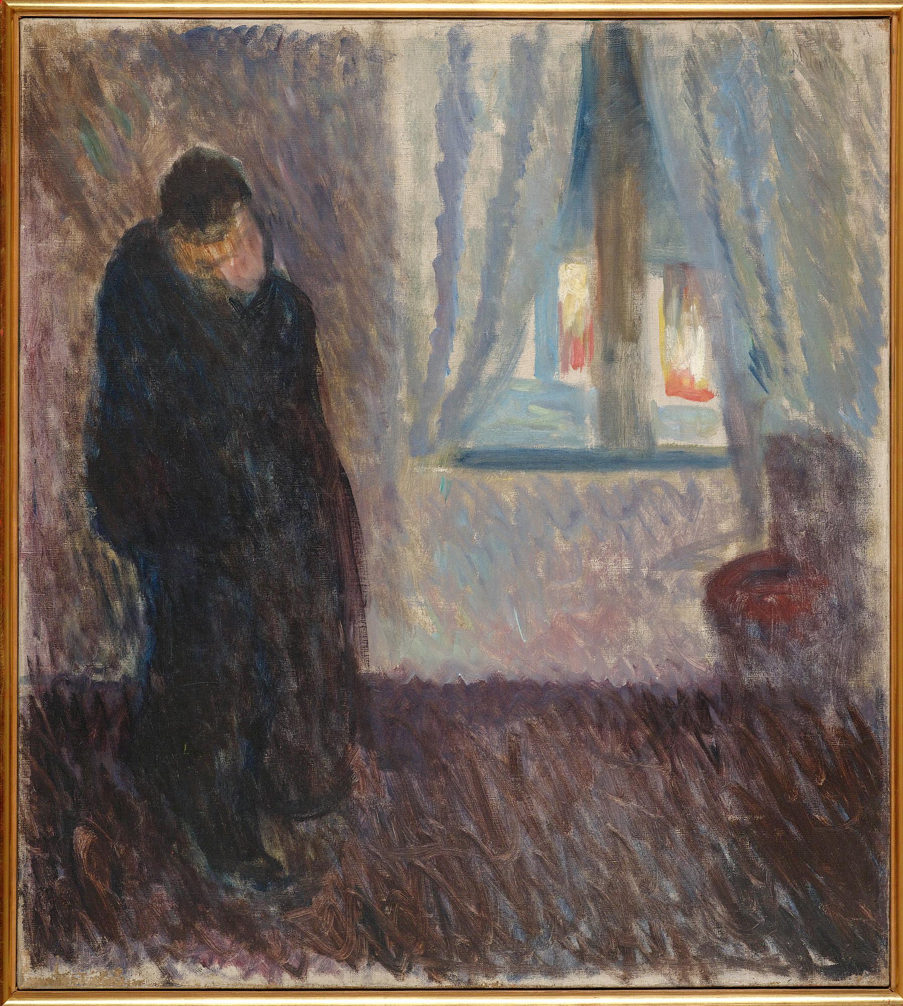 Reproduction du tableau « Baiser près de la fenêtre - Edvard Munch » par Alpha Reproduction en peinture à l’huile