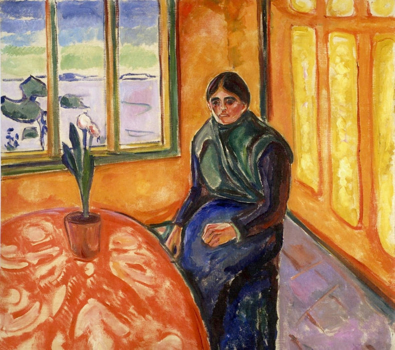 Reproduction du tableau « Mélancolie - Edvard Munch » par Alpha Reproduction en peinture à l’huile