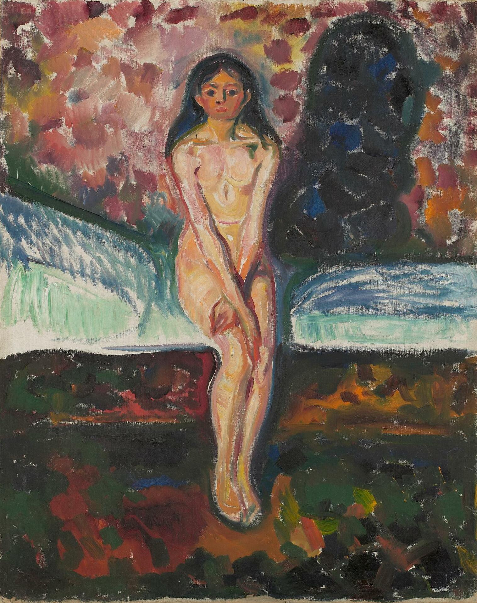 Reproduction du tableau « Puberté - Edvard Munch » par Alpha Reproduction en peinture à l’huile