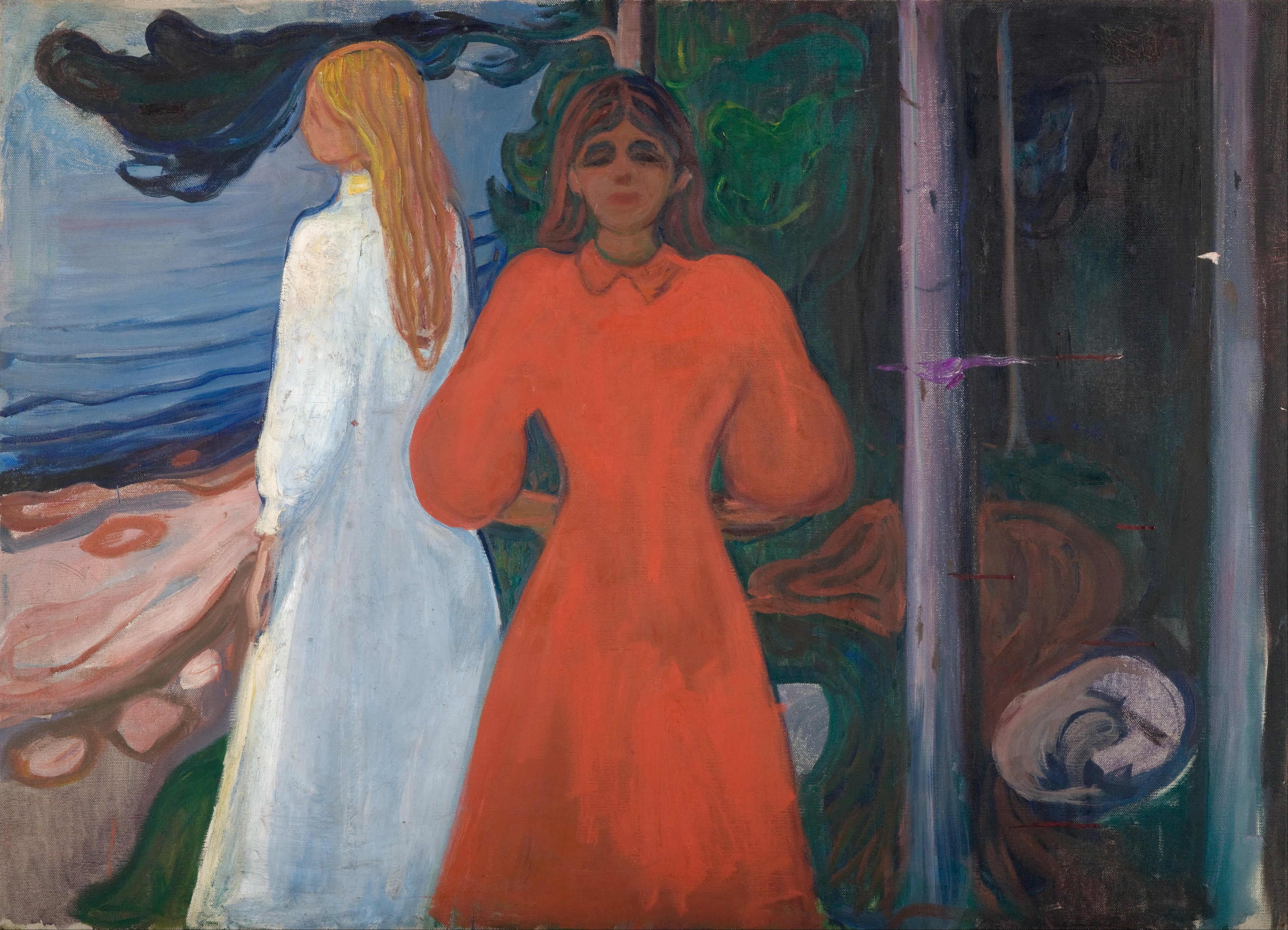 Reproduction du tableau « Rouge et Blanc - Edvard Munch » par Alpha Reproduction en peinture à l’huile