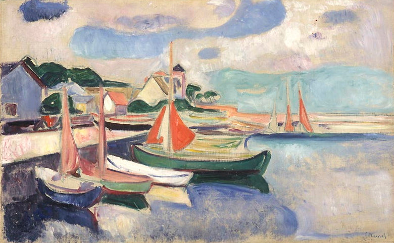 Reproduction du tableau « port de Taarbæk - Edvard Munch » par Alpha Reproduction en peinture à l’huile