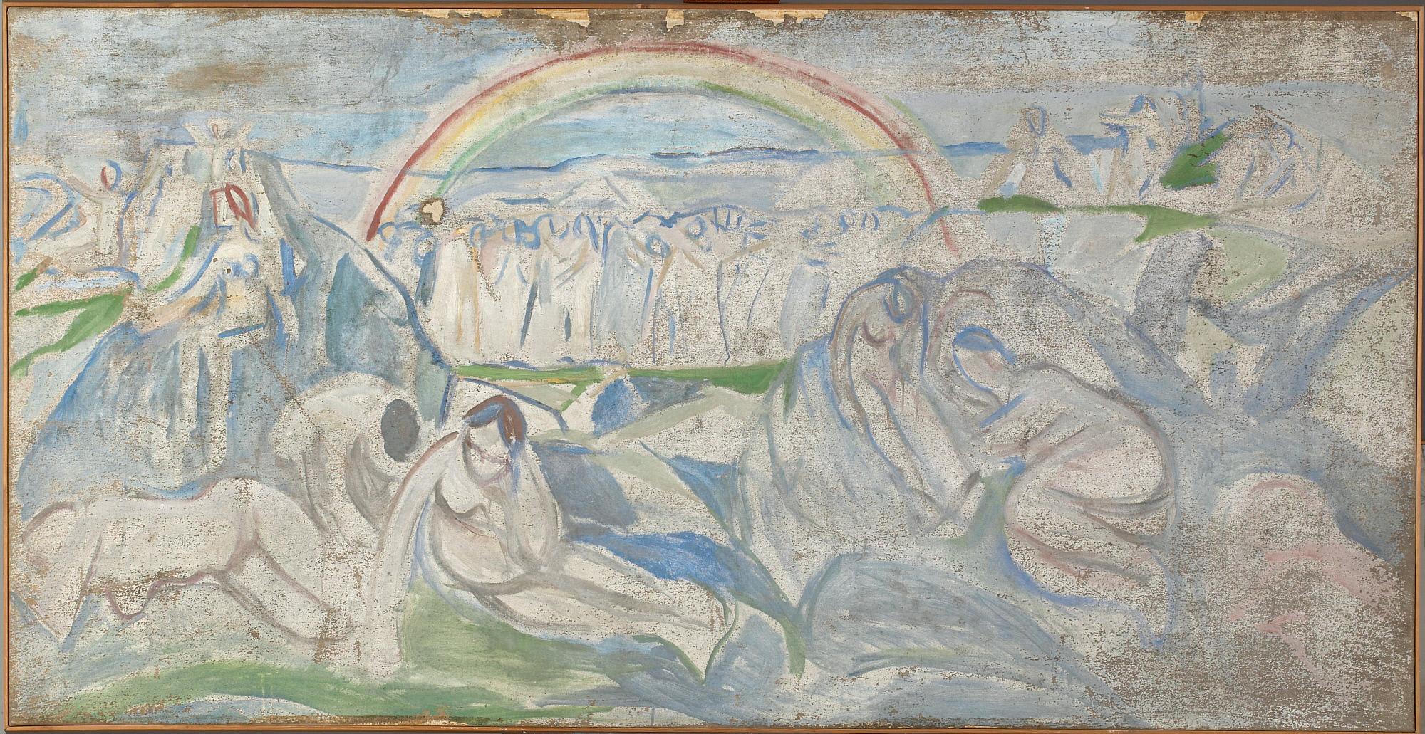 Reproduction du tableau « L'Arc-en-ciel - Edvard Munch » par Alpha Reproduction en peinture à l’huile