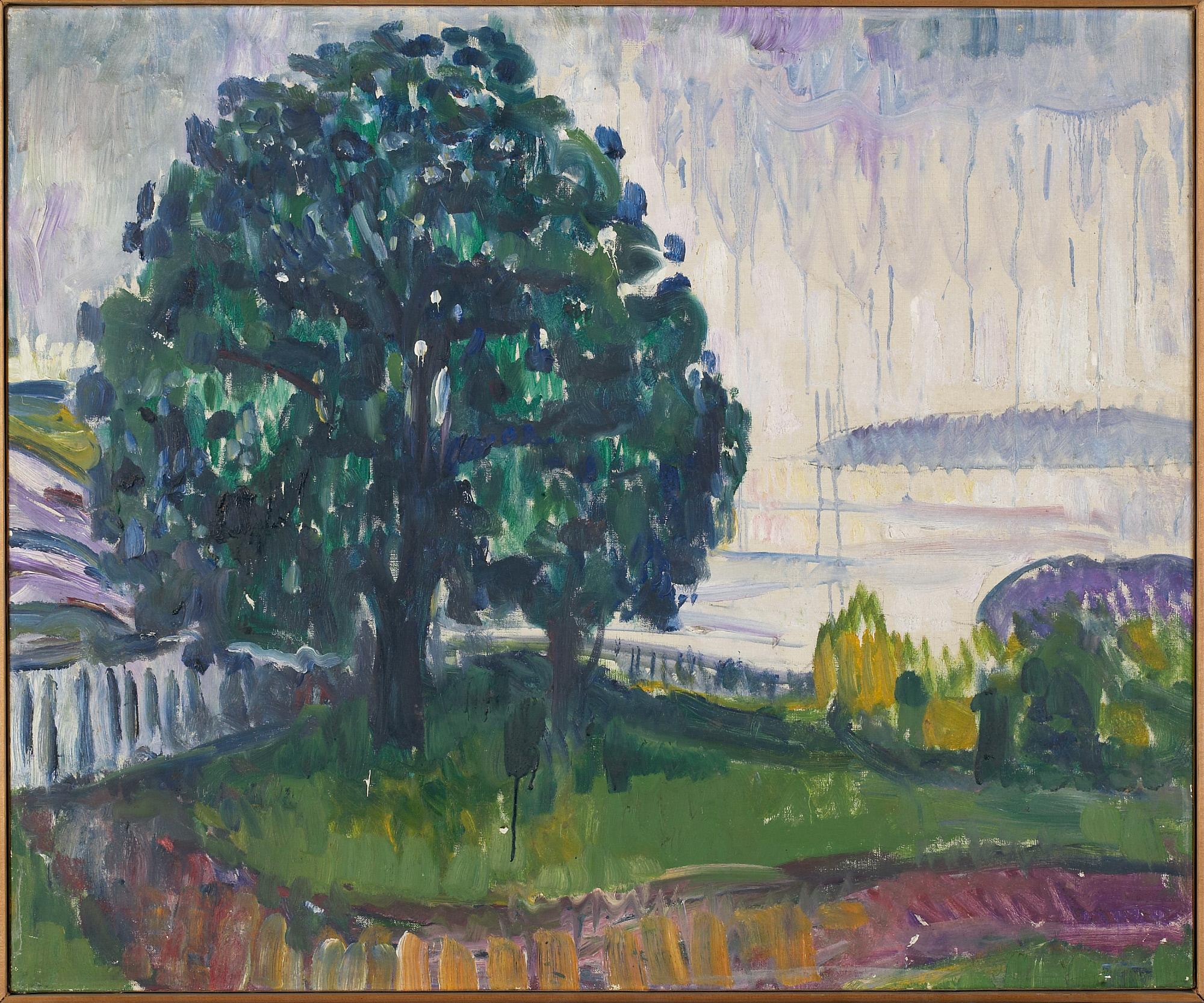 Reproduction du tableau « Arbres près de la mer - Edvard Munch » par Alpha Reproduction en peinture à l’huile