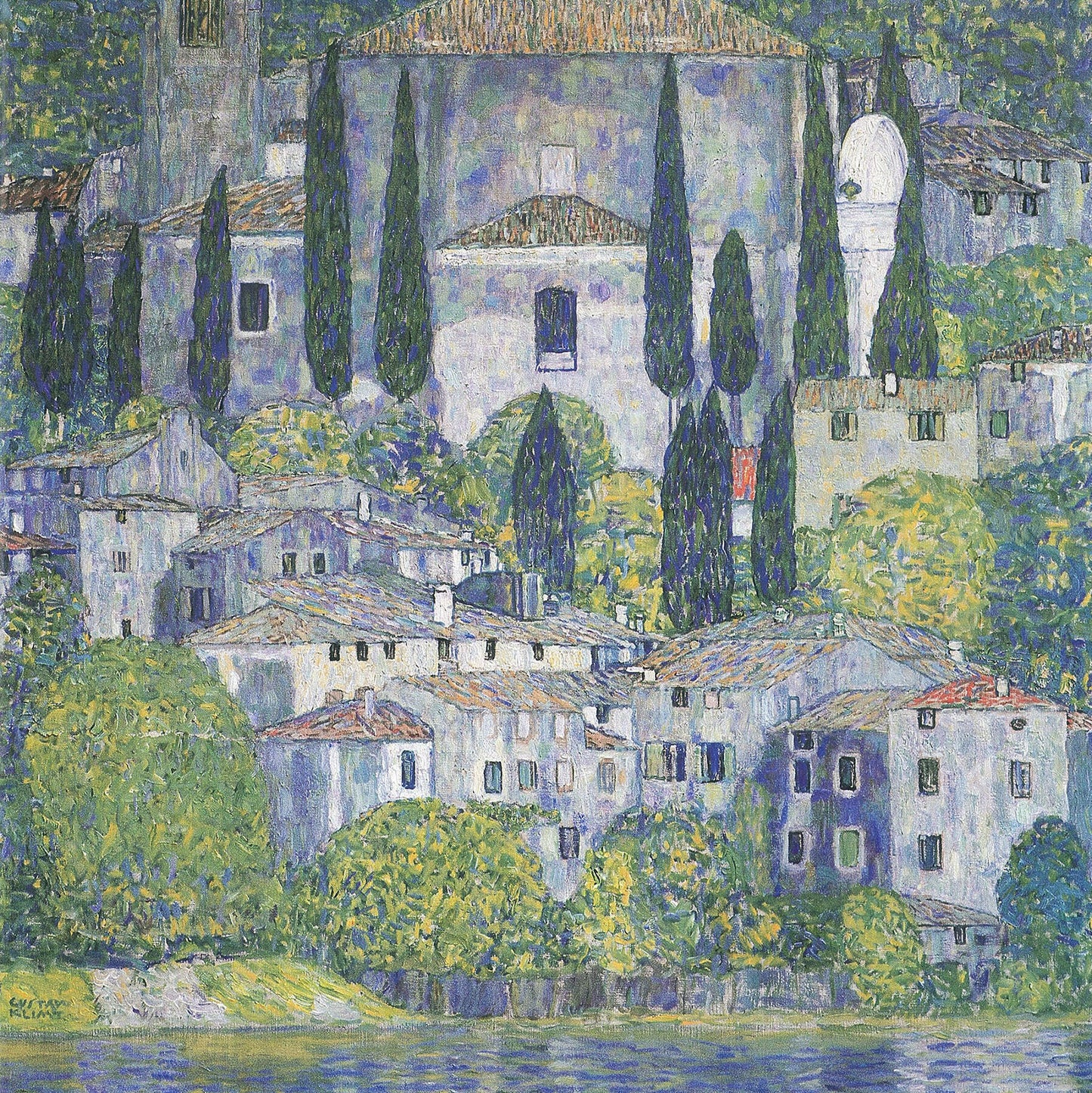 🏰✨ كنيسة في كاسوني – غوستاف كليمت (1913)