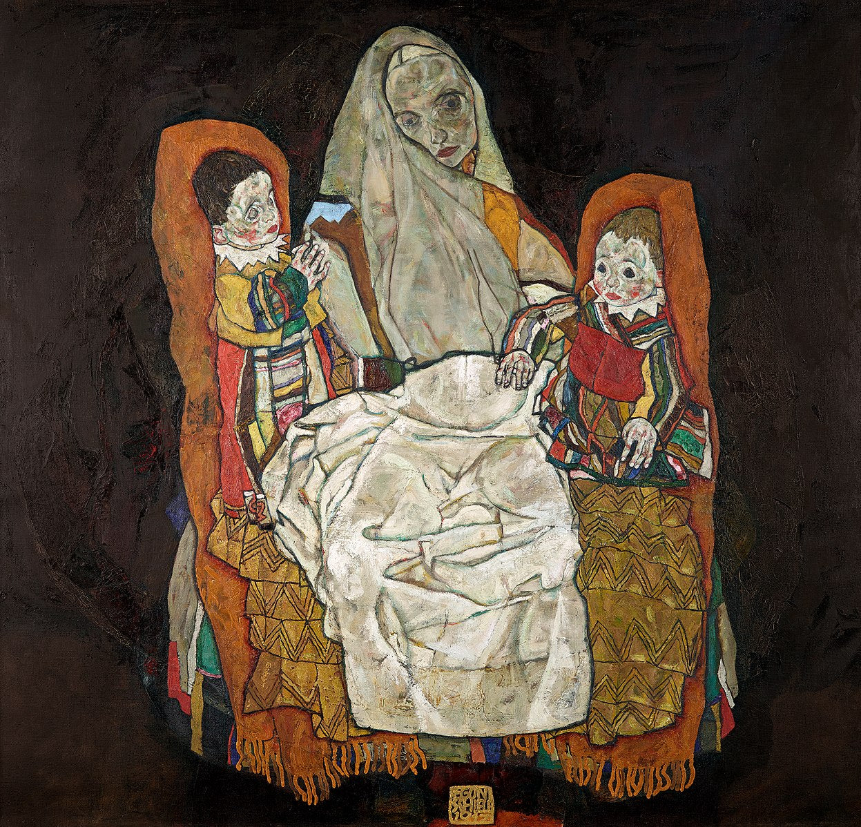 👩‍👧‍👦 أم مع طفلين III – إيغون شيلي (1915)
