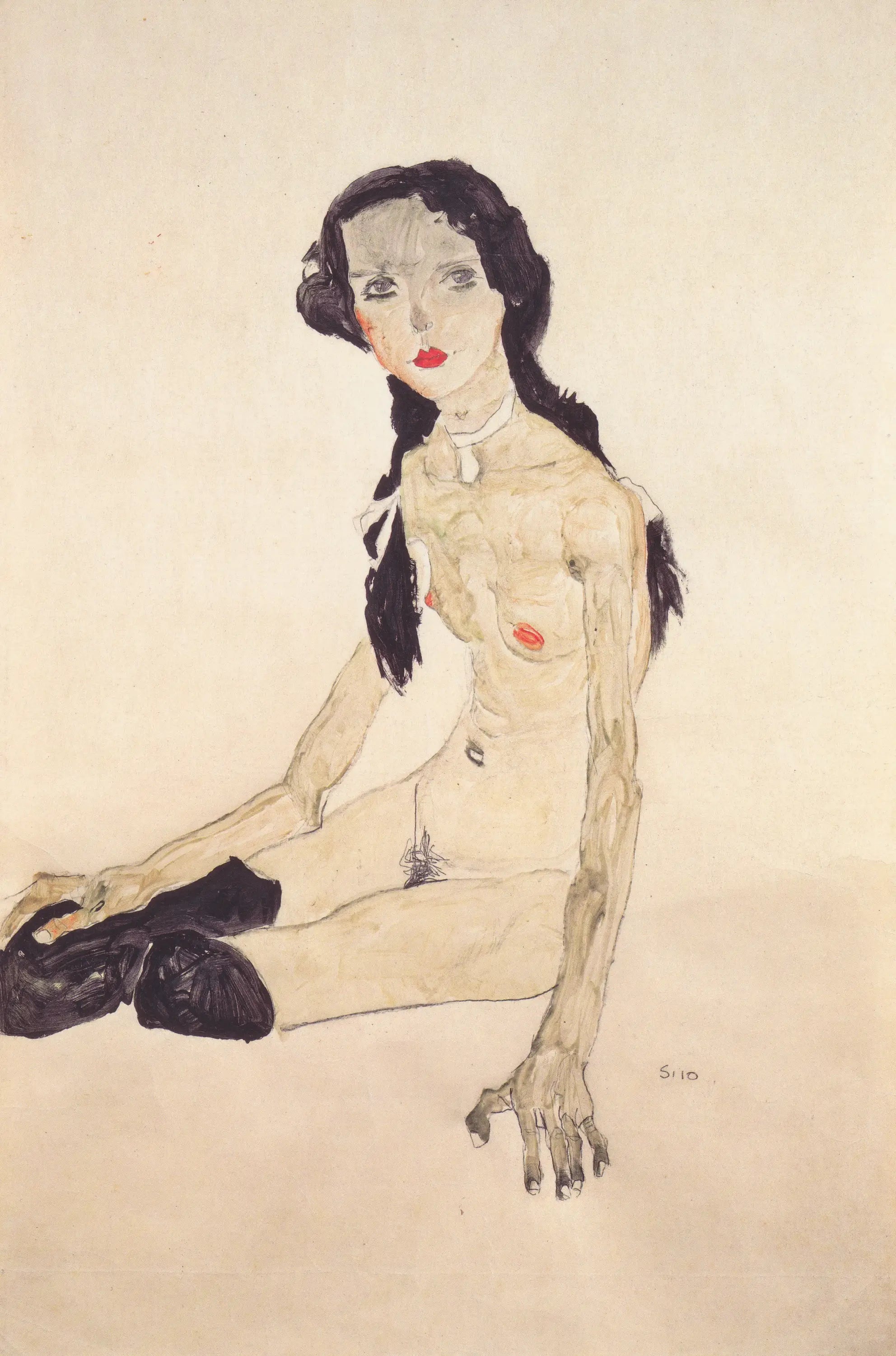 Reproduction du tableau « Q115412819 - Egon Schiele » par Alpha Reproduction en peinture à l’huile