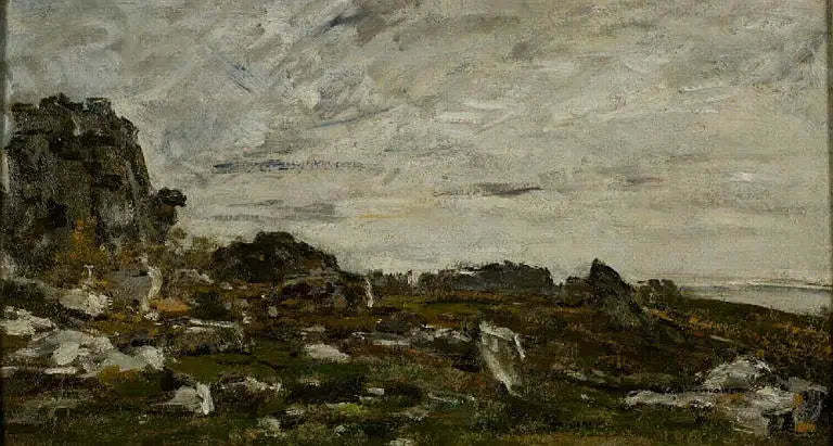 Reproduction du tableau « Environs de Plougastel - Eugène Boudin » par Alpha Reproduction en peinture à l’huile