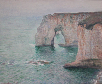 🎨 منحدرات إترتا – كلود مونيه، 1885