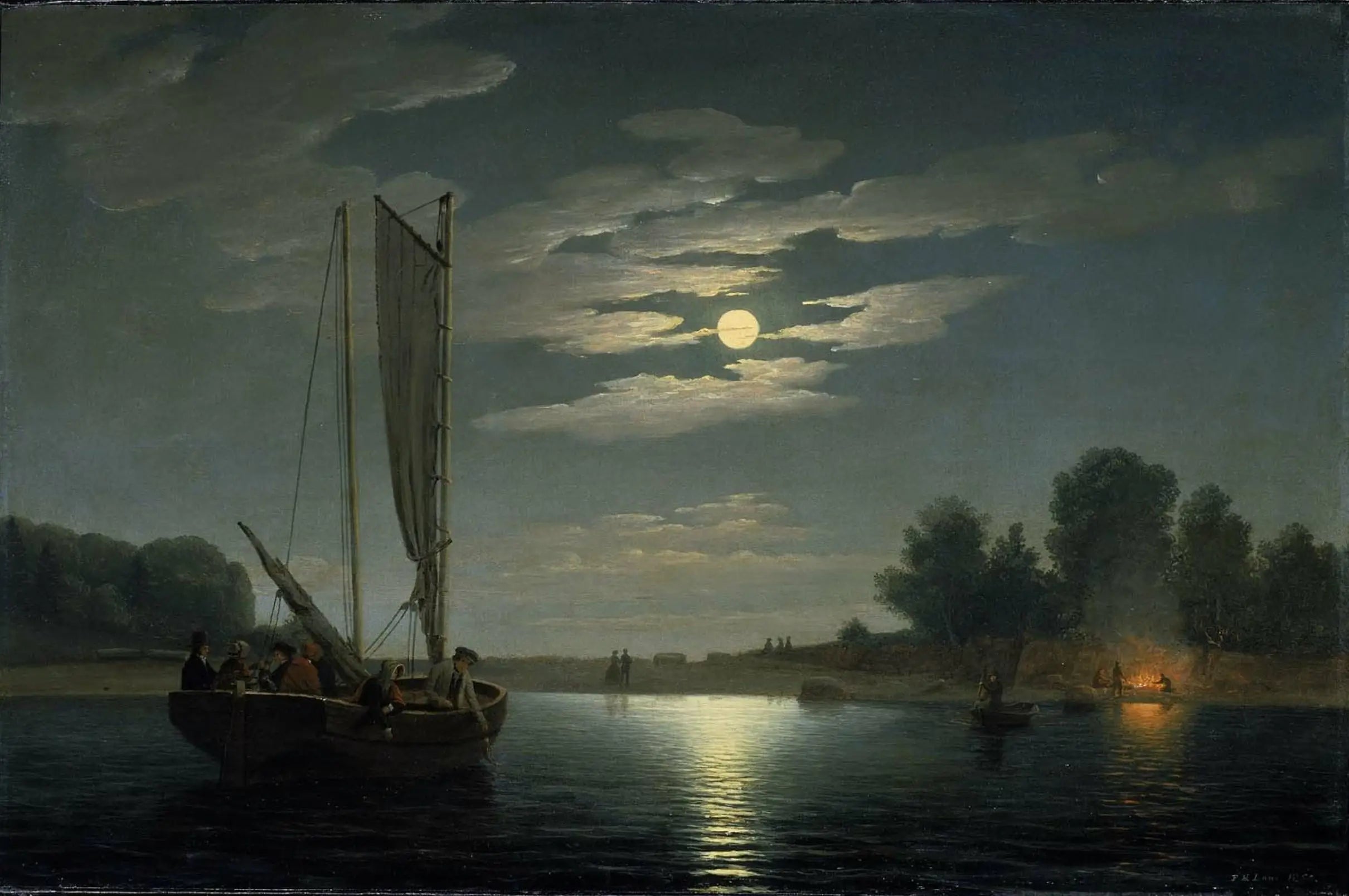 Partie de pêche - Fitz Henry Lane - Alpha Reproduction