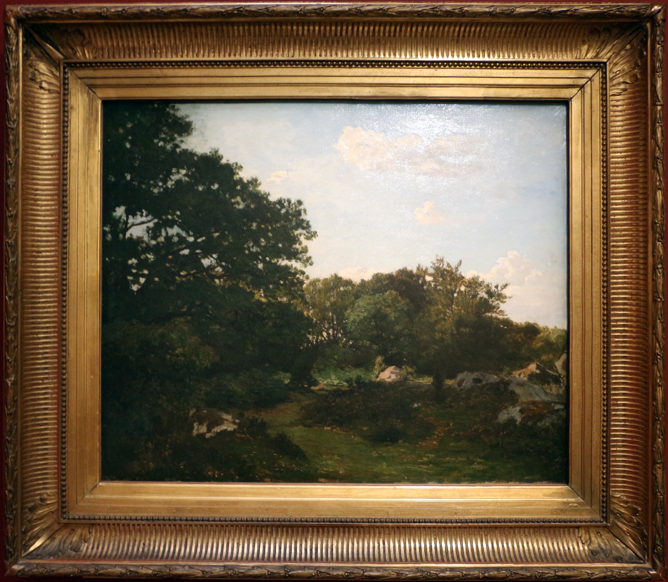 Reproduction du tableau « Forêt de Fontainebleau - Frédéric Bazille » par Alpha Reproduction en peinture à l’huile