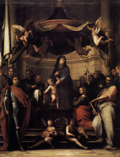 Le mariage mystique de sainte Catherine de Sienne - Fra Bartolomeo - Alpha Reproduction