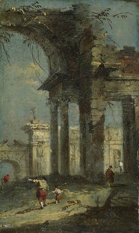 Vue Caprice avec ruines - Francesco Guardi