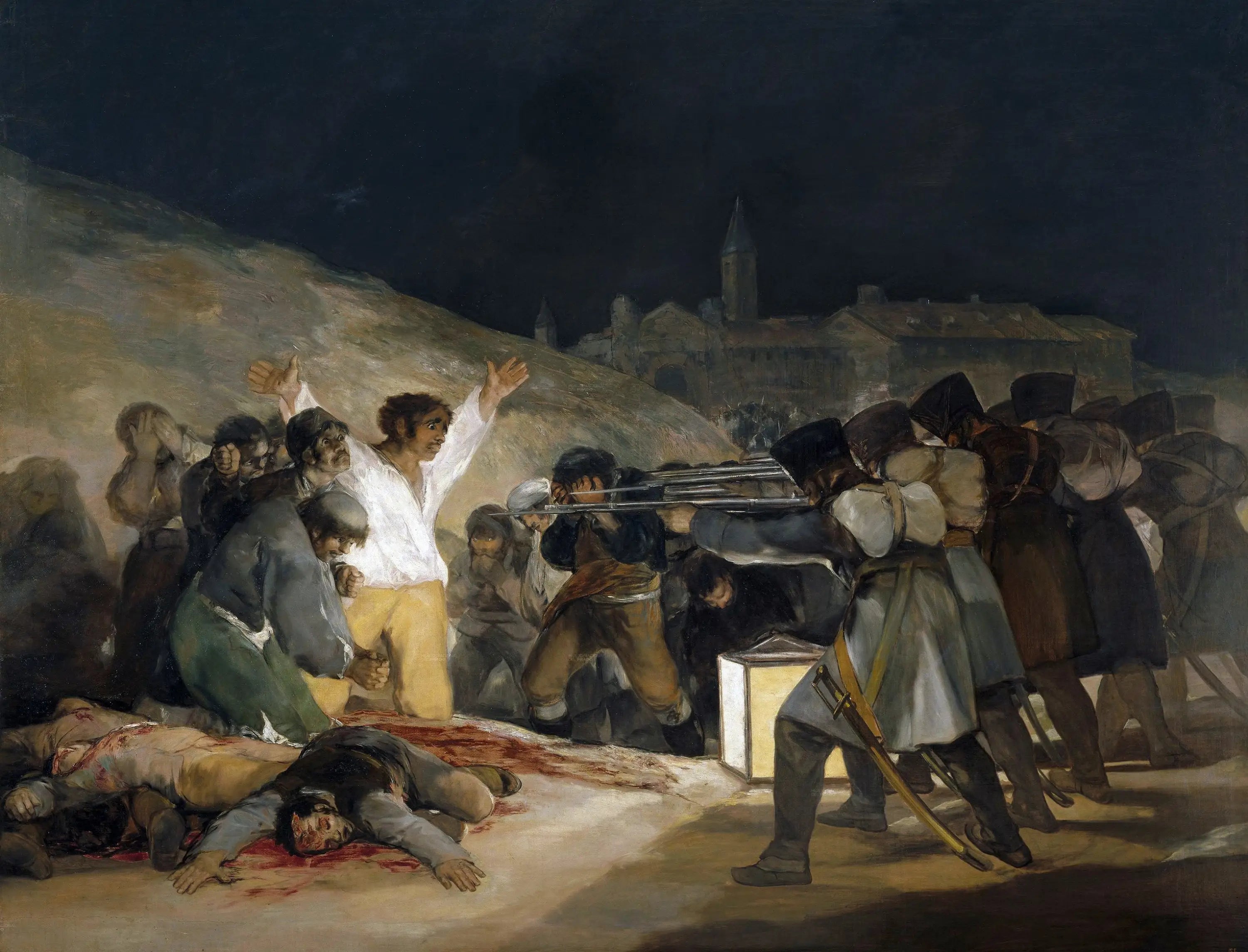 Reproduction du tableau « Tres de Mayo - Francisco de Goya » par Alpha Reproduction en peinture à l’huile