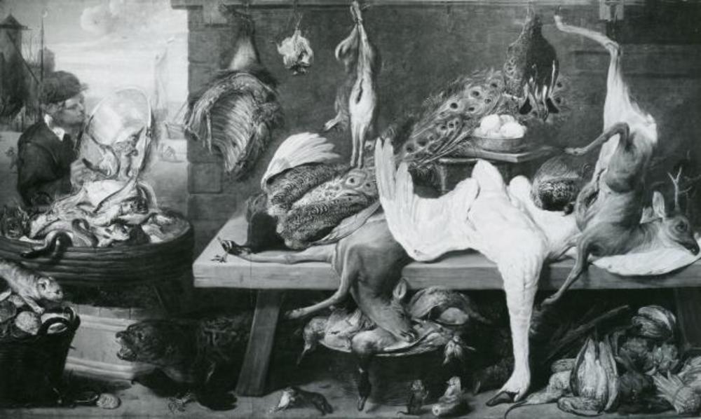 Scène de marché sur un quai - Frans Snyders