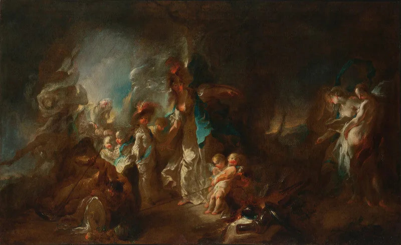 Allégorie de l'éducation d'un noble - Franz Anton Maulbertsch image 1 copie peinte à la main à l’huile